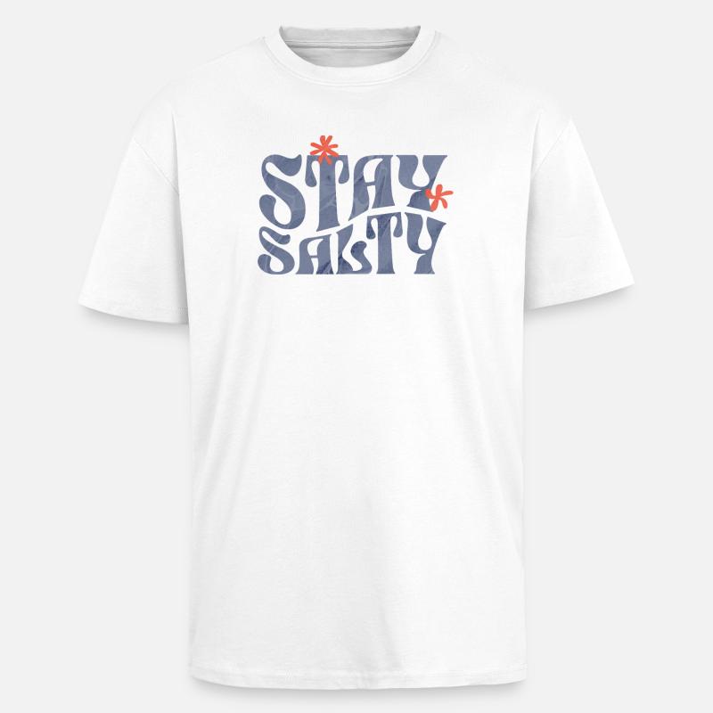 Reste amer - T-shirt unisexe oversize épais - blanc