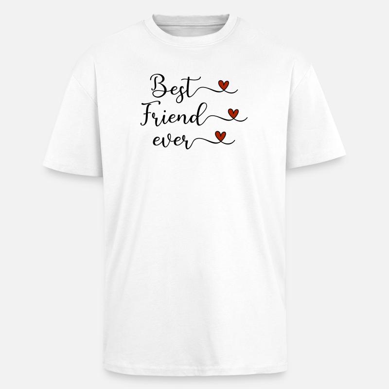 Bester Freund  - Oversized Heavyweight Unisex T-Shirt - Weiß