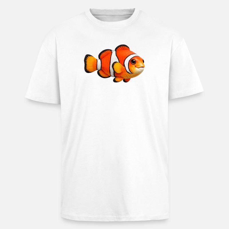 Clownfisch Meeresfisch Bunt - Oversized Heavyweight Unisex T-Shirt - Weiß