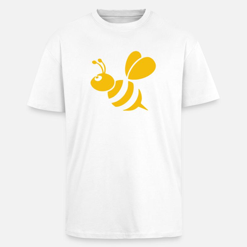 Bienchen - Oversized Heavyweight Unisex T-Shirt - Weiß