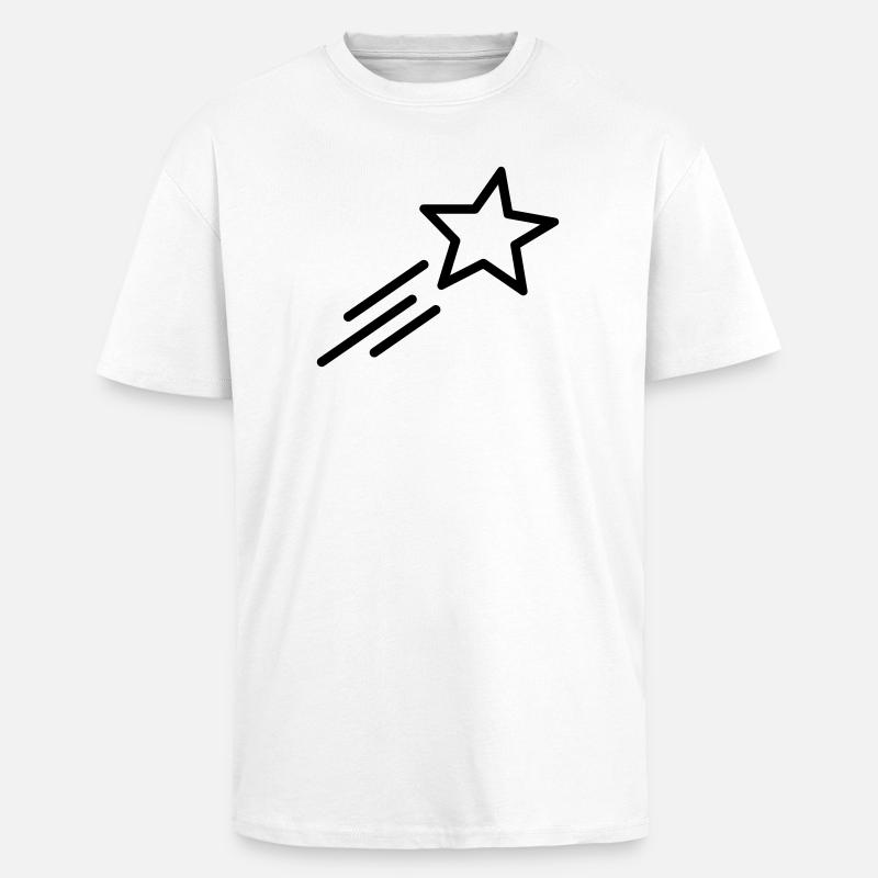 Sternschnuppe - Oversized Heavyweight Unisex T-Shirt - Weiß