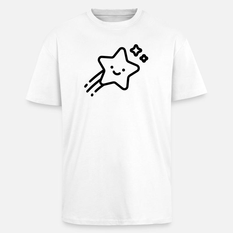 Sternschnuppe - Oversized Heavyweight Unisex T-Shirt - Weiß