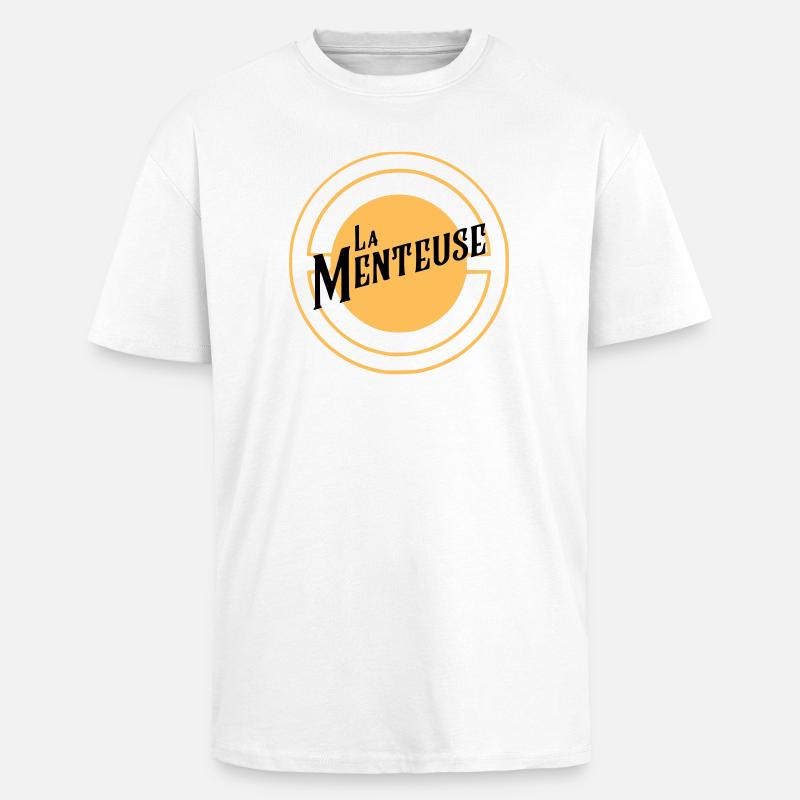 La Menteuse - T-shirt unisexe oversize épais - blanc