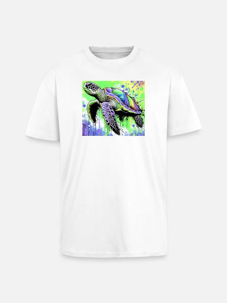 turtle - Unisex Oversized Heavyweight T-shirt - white
