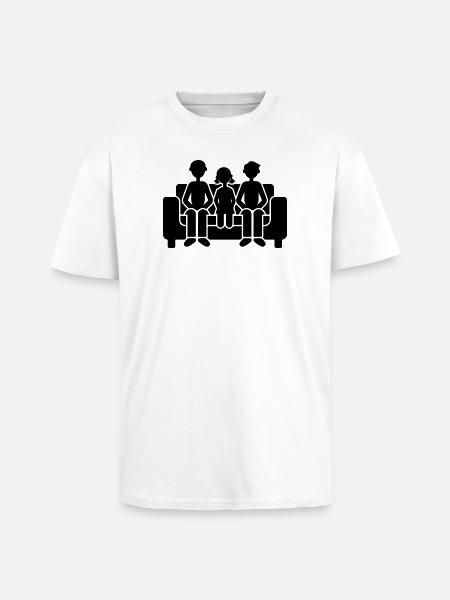 Family Together - Unisex Oversized Heavyweight T-shirt - white