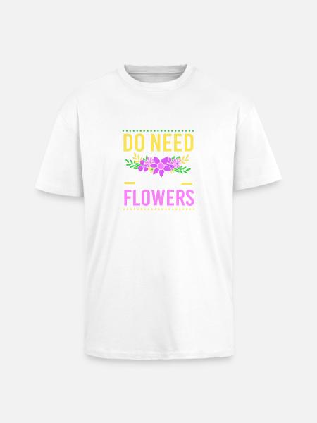 Bouquet fleuriste fleuriste - T-shirt unisexe oversize épais - blanc