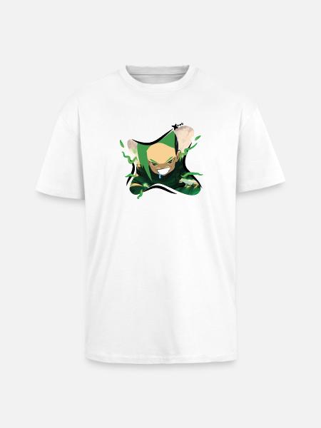 Senshu Xénos card energy - T-shirt unisexe oversize épais - blanc