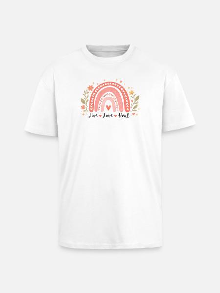 Regenbogen-Therapeuten-Geschenk für Gesundheitsarbeiter - Oversized Heavyweight Unisex T-Shirt - Weiß
