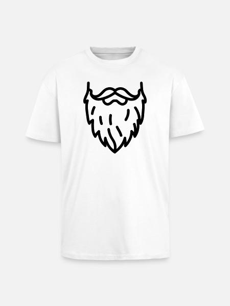 beard - Unisex Oversized Heavyweight T-shirt - white