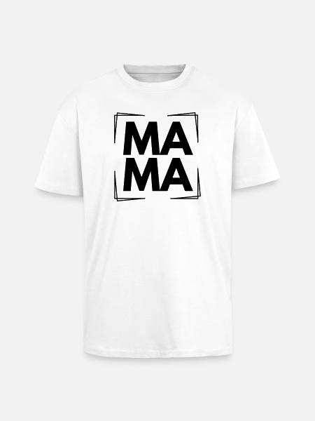 MAMA - Oversized Heavyweight Unisex T-Shirt - Weiß