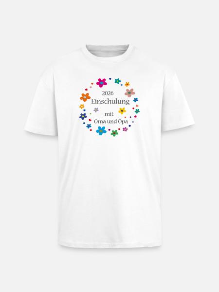 Einschulung 2026 - Oversized Heavyweight Unisex T-Shirt - Weiß