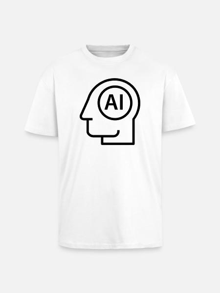 Ai, Artificial Intelligence, AI Technology - Unisex Oversized Heavyweight T-shirt - white