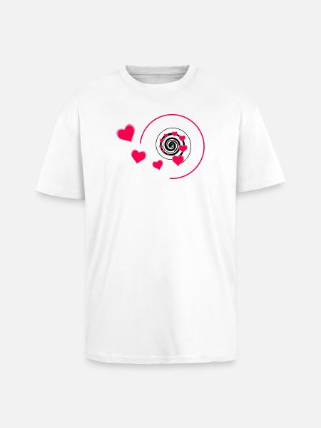 Love - Oversized Heavyweight Unisex T-Shirt - Weiß