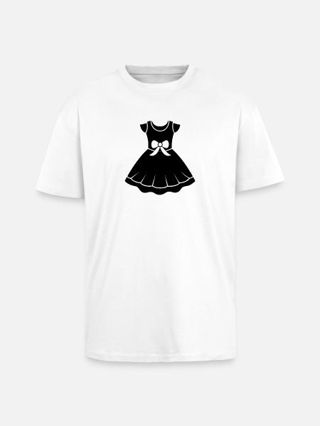 Baby Girl Kleid - Oversized Heavyweight Unisex T-Shirt - Weiß