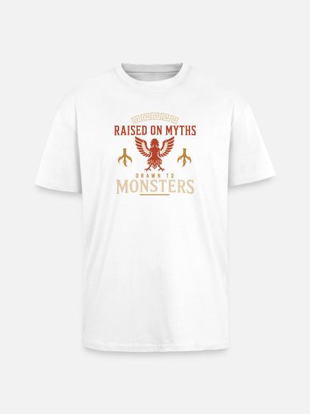 Harpy Greek Mythology Fantasy Monster - Unisex Oversized Heavyweight T-shirt - white