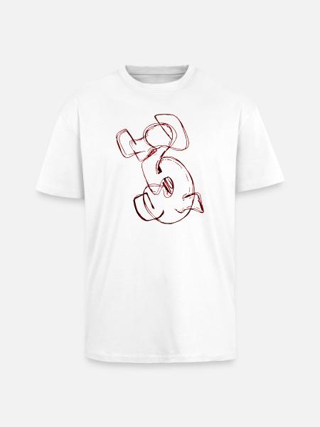 Préféré numéro 3 Trois 3 - T-shirt unisexe oversize épais - blanc
