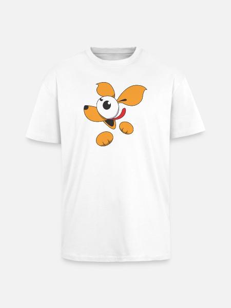 Süßer Comic Hund - Oversized Heavyweight Unisex T-Shirt - Weiß