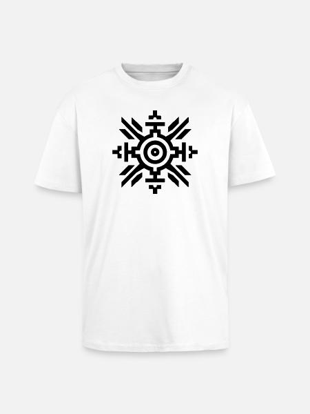 Aztec sun - Unisex Oversized Heavyweight T-shirt - white