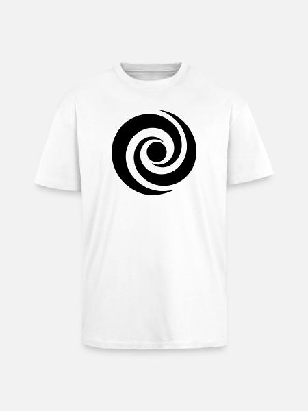 Japanese Spiral - Unisex Oversized Heavyweight T-shirt - white