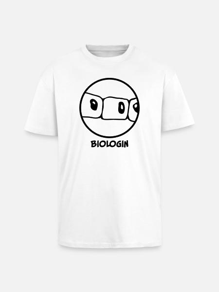 Biologist - Unisex Oversized Heavyweight T-shirt - white