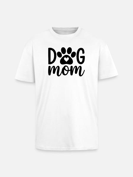 Hundemama - Oversized Heavyweight Unisex T-Shirt - Weiß