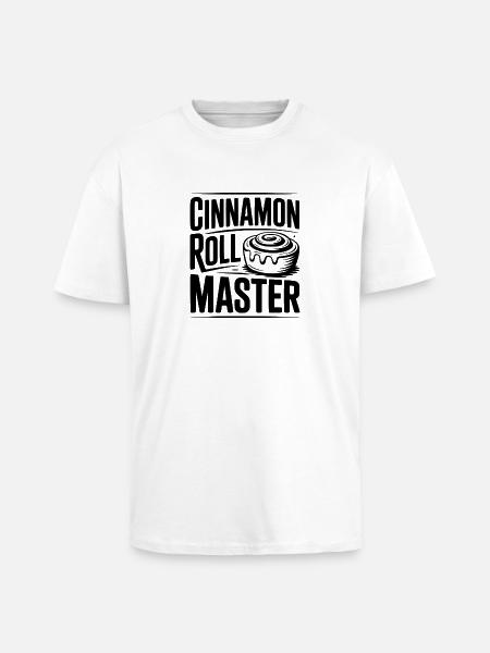 Cinnamon Roll Master - Unisex Oversized Heavyweight T-shirt - white