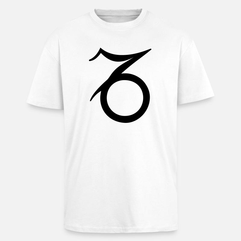 Sternzeichen Steinbock - Oversized Heavyweight Unisex T-Shirt - Weiß