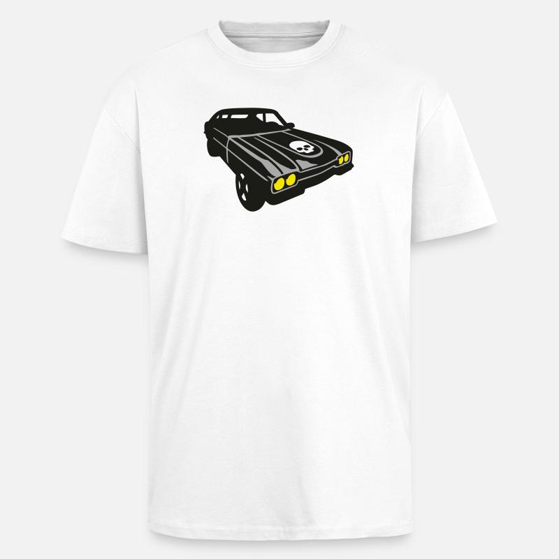 devils ride - Oversized Heavyweight Unisex T-Shirt - Weiß