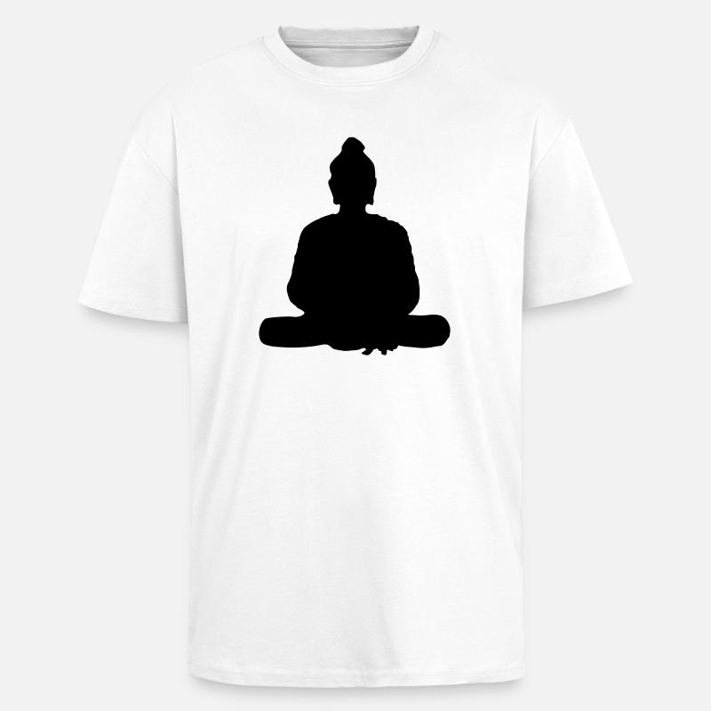 bouda - T-shirt unisexe oversize épais - blanc