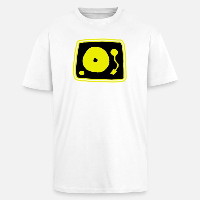 Record player - Unisex Oversized Heavyweight T-shirt - white
