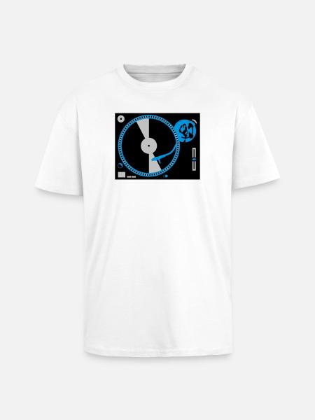 turntables - T-shirt unisexe oversize épais - blanc