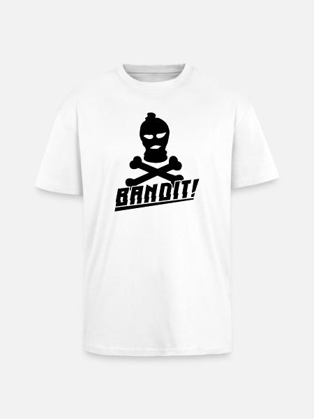 bandit skimaske - Unisex Oversized Heavyweight T-shirt - white