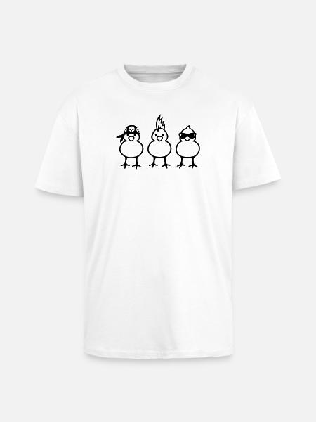 Drei coole Küken - Oversized Heavyweight Unisex T-Shirt - Weiß