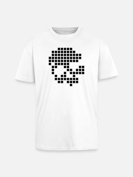 Digital skull - Unisex Oversized Heavyweight T-shirt - white