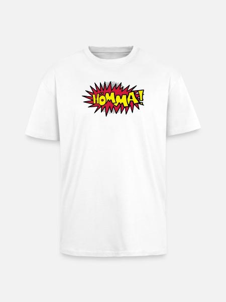 Comic Hömma - Oversized Heavyweight Unisex T-Shirt - Weiß
