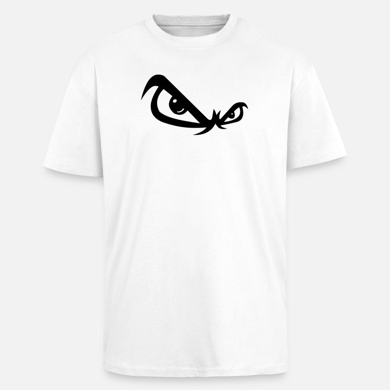 Böse Blick - Oversized Heavyweight Unisex T-Shirt - Weiß