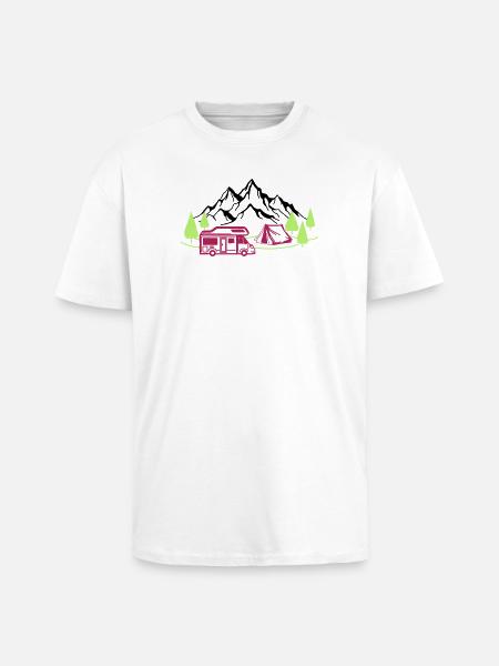 Holidays in the mountains - Unisex Oversized Heavyweight T-shirt - white