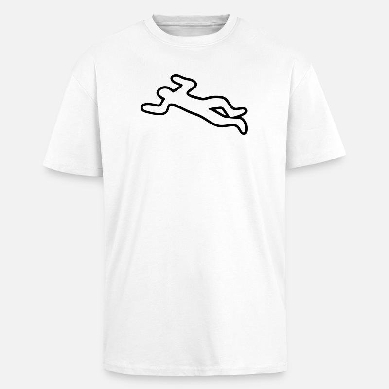 Corps - T-shirt unisexe oversize épais - blanc