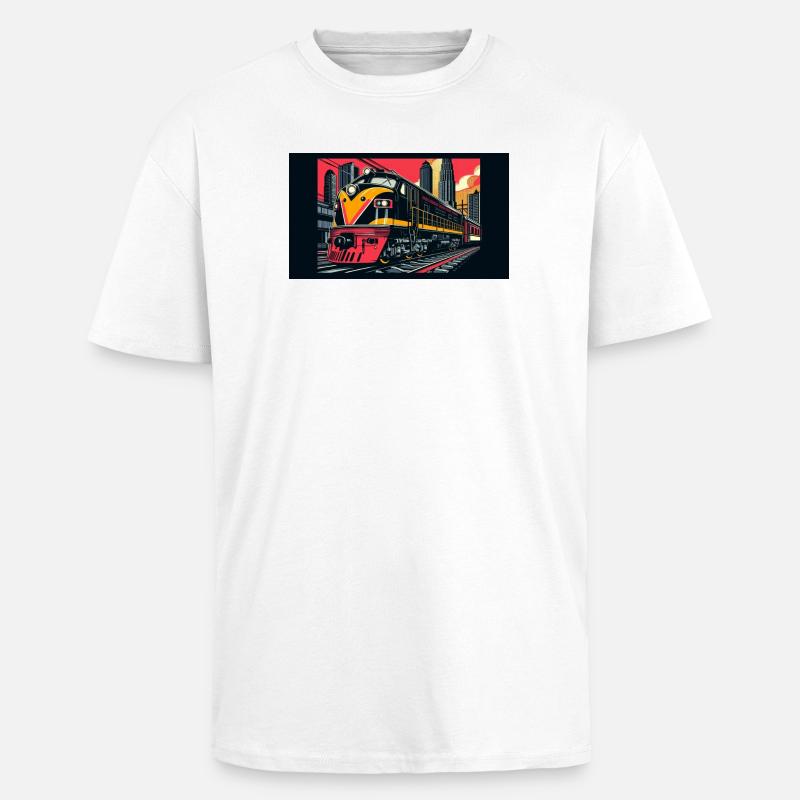 Zug 1 4 - Oversized Heavyweight Unisex T-Shirt - Weiß