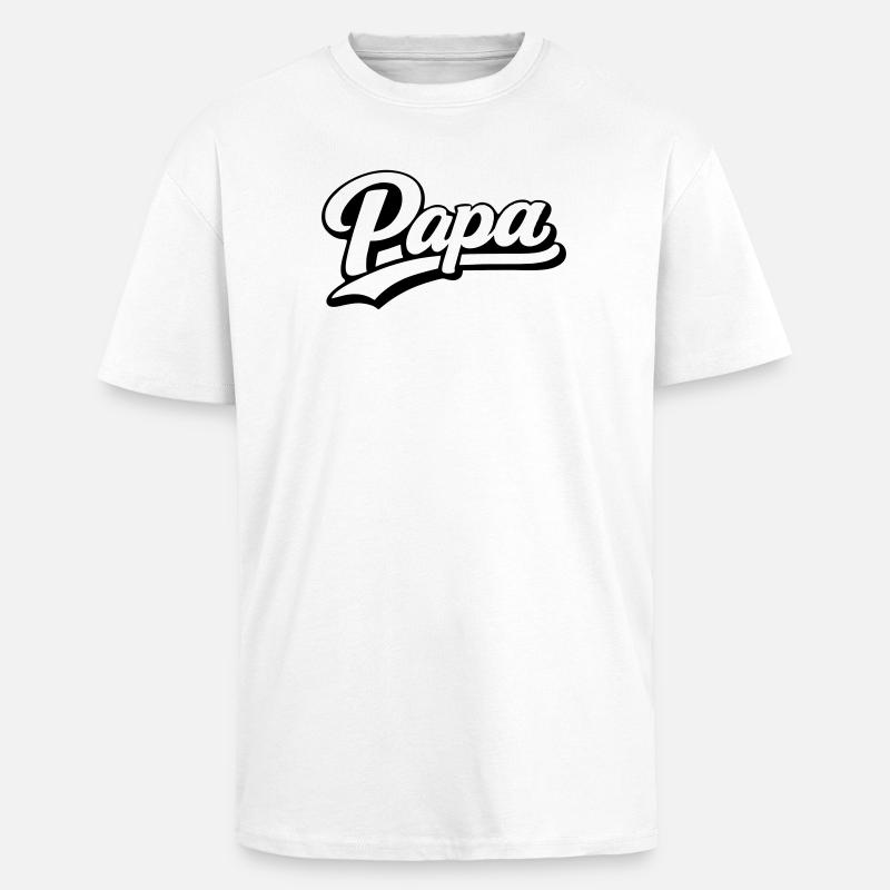 Dad - Unisex Oversized Heavyweight T-shirt - white