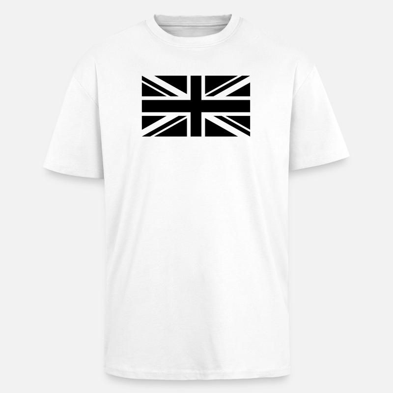 Plaine de drapeau Angleterre - T-shirt unisexe oversize épais - blanc