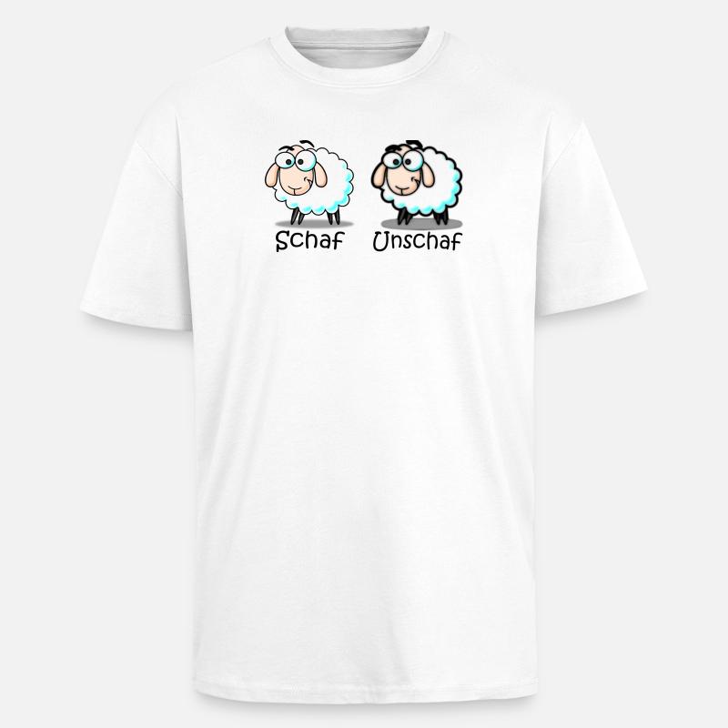 sheep - Unisex Oversized Heavyweight T-shirt - white
