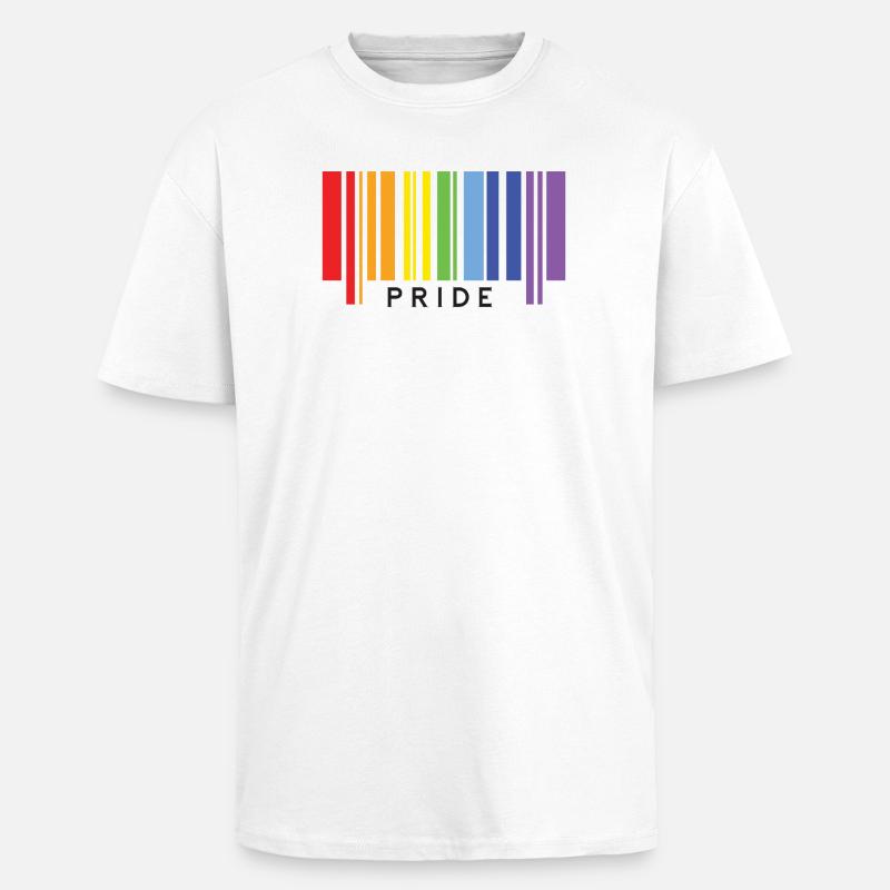 LGBTQ+ Stolz. - Oversized Heavyweight Unisex T-Shirt - Weiß