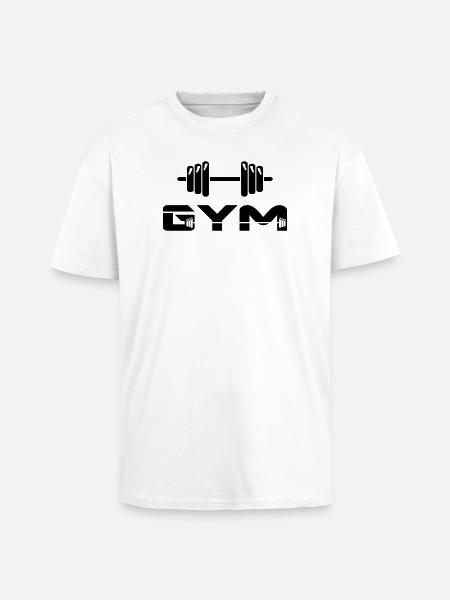 altère gym musculation - T-shirt unisexe oversize épais - blanc