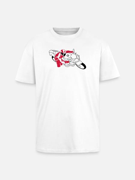 motorrad_2 - T-shirt unisexe oversize épais - blanc