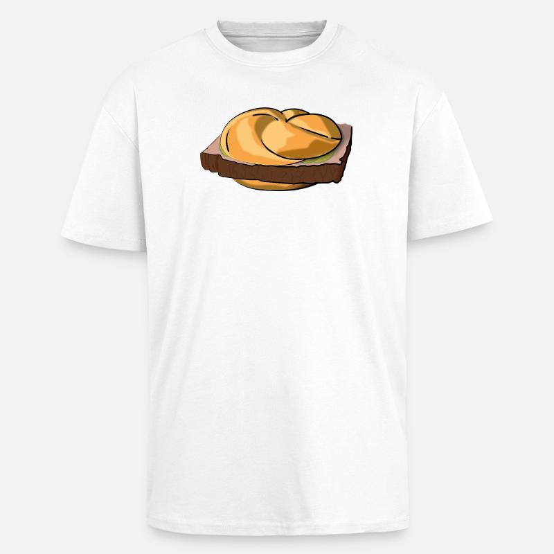 Leberkässemmel mit extra Style. - Oversized Heavyweight Unisex T-Shirt - Weiß