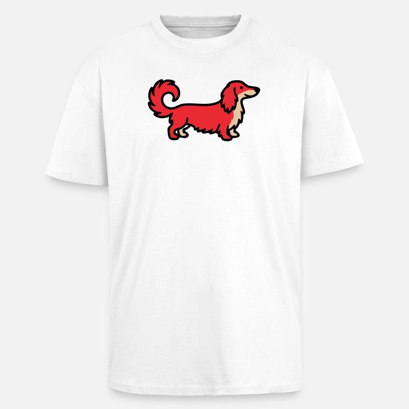 Irischer Setter Retriever Rot - Oversized Heavyweight Unisex T-Shirt - Weiß