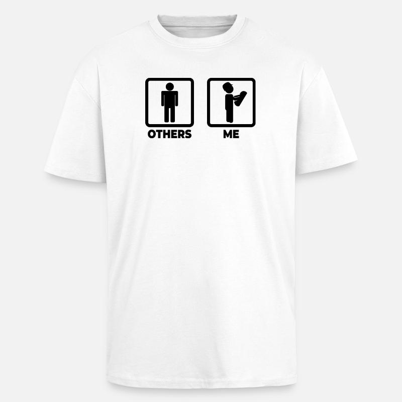 Architect Stick Figures - Unisex Oversized Heavyweight T-shirt - white