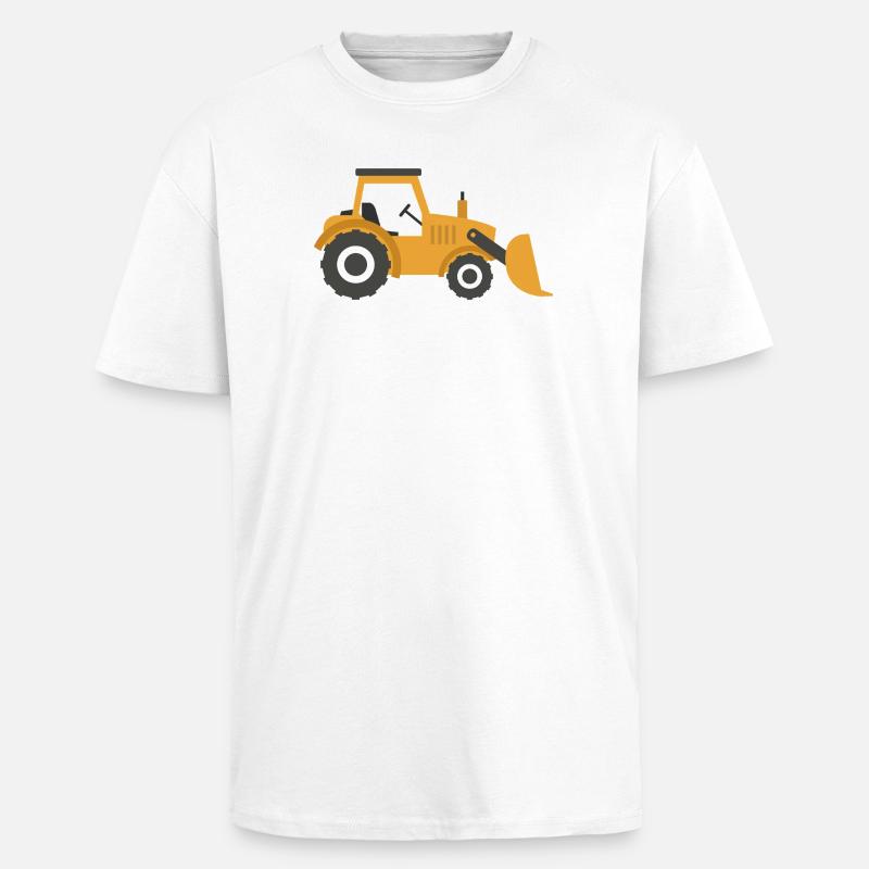 Bêcheur - T-shirt unisexe oversize épais - blanc