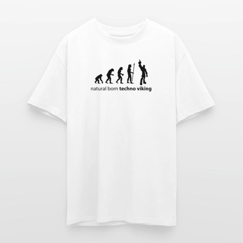 evolution_techno_viking T-shirt unisexe oversize épais